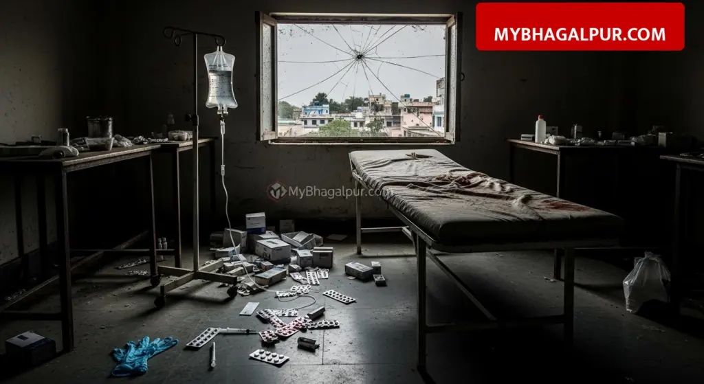 बांका में जबरदस्ती डिलीवरी कराने वाले नर्सिंग होम पर छापा, डॉक्टर फरार और एक्सपायर्ड दवाएं बरामद