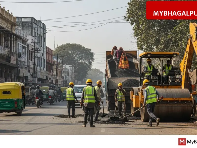 भागलपुर में CM नीतीश के आने से पहले चमकेगी सड़कें, लोहा पुल और स्टेशन रोड पर काम शुरू करने का आदेश