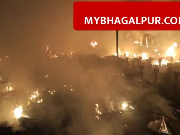 Katihar के कुरसेला हाट में लगी भीषण आग, 150 से ज्यादा दुकानें जलकर हुई राख