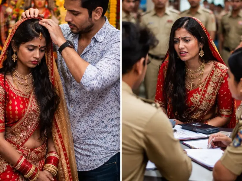 भागलपुर में दारोगा के बेटे ने मंदिर में भरी मांग, अब पत्नी मानने से किया इनकार, लड़की पहुंची थाने