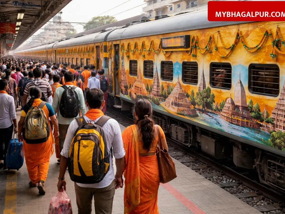 भागलपुर से आज रवाना हुई ज्योतिर्लिंग स्पेशल ट्रेन, 9 दिनों में होंगे 4 ज्योतिर्लिंग और अक्षरधाम के दर्शन
