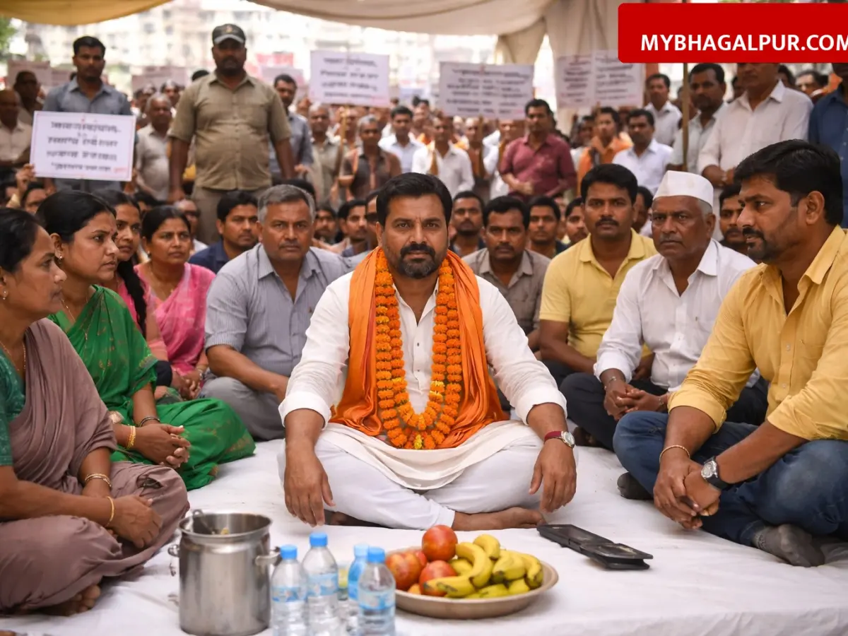 भागलपुर नगर निगम में हाई वोल्टेज ड्रामा, पार्षद रंजीत मंडल का अनशन दूसरे दिन भी जारी