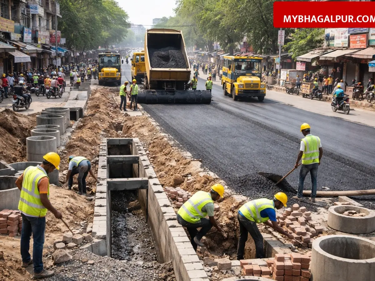 भागलपुर नगर निगम का बड़ा फैसला, 19 करोड़ की लागत से शहर में बनेंगी नई सड़कें और नाले