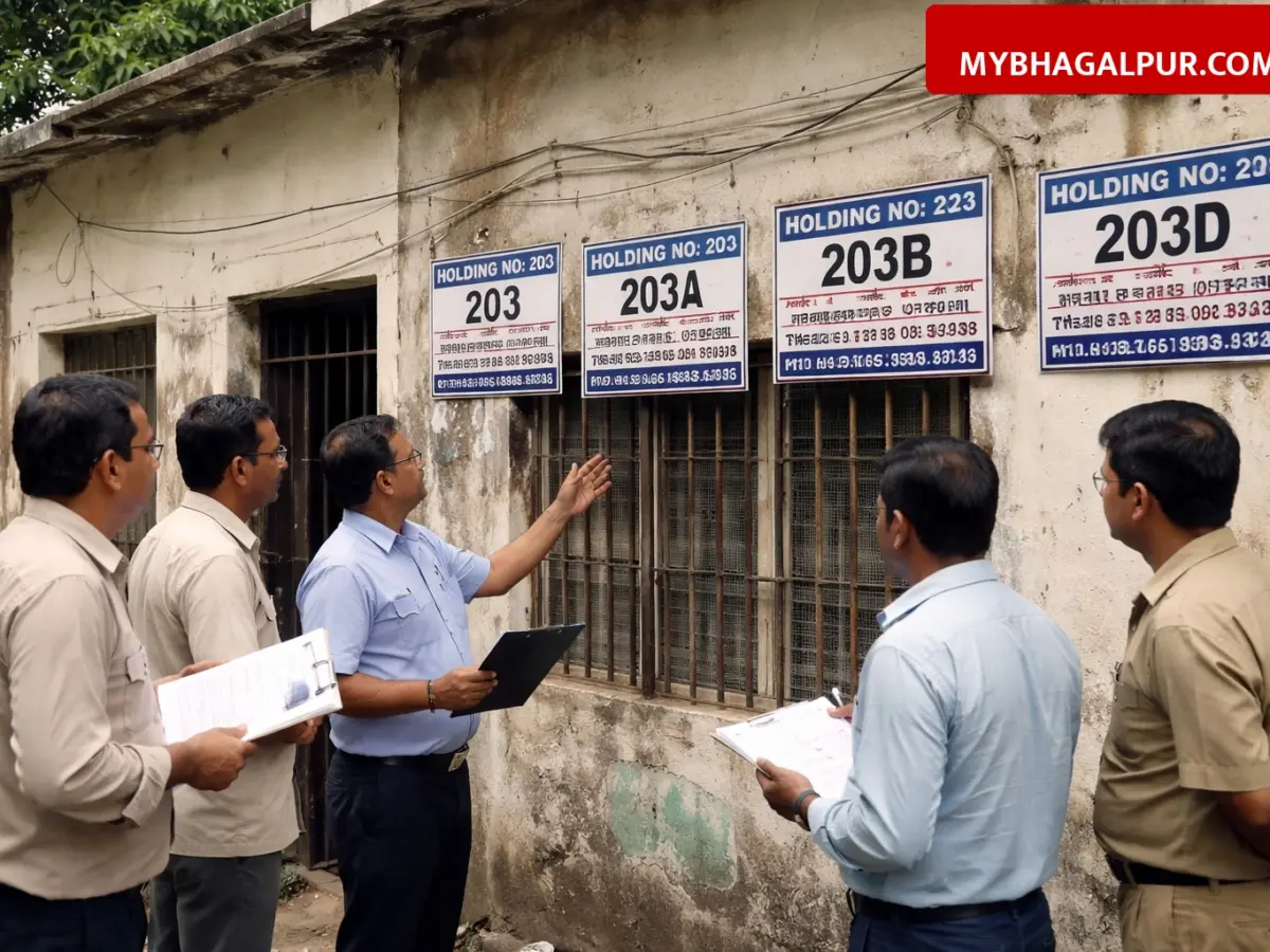 भागलपुर नगर निगम में बड़ा खेल: एक ही घर के बना दिए 5 होल्डिंग, अब नपेंगे अधिकारी और एजेंसी