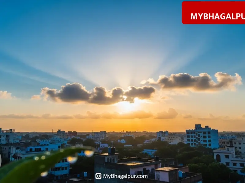 भागलपुर में अब थमेगी बारिश, सोमवार से खिलेगी तेज धूप और बढ़ेगा पारा