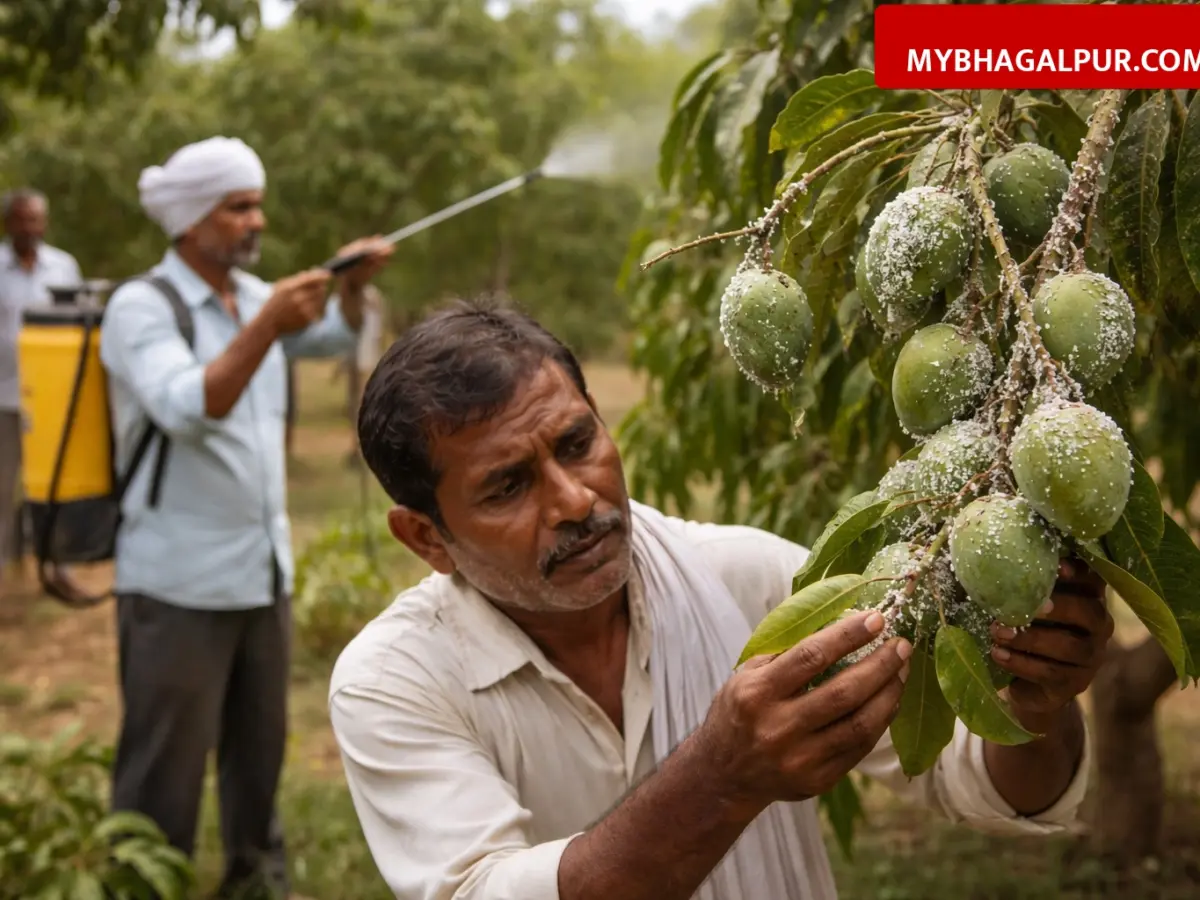 भागलपुर में आम की फसल पर मधुआ कीट का हमला, किसानों के लिए कृषि विभाग ने जारी की चेतावनी