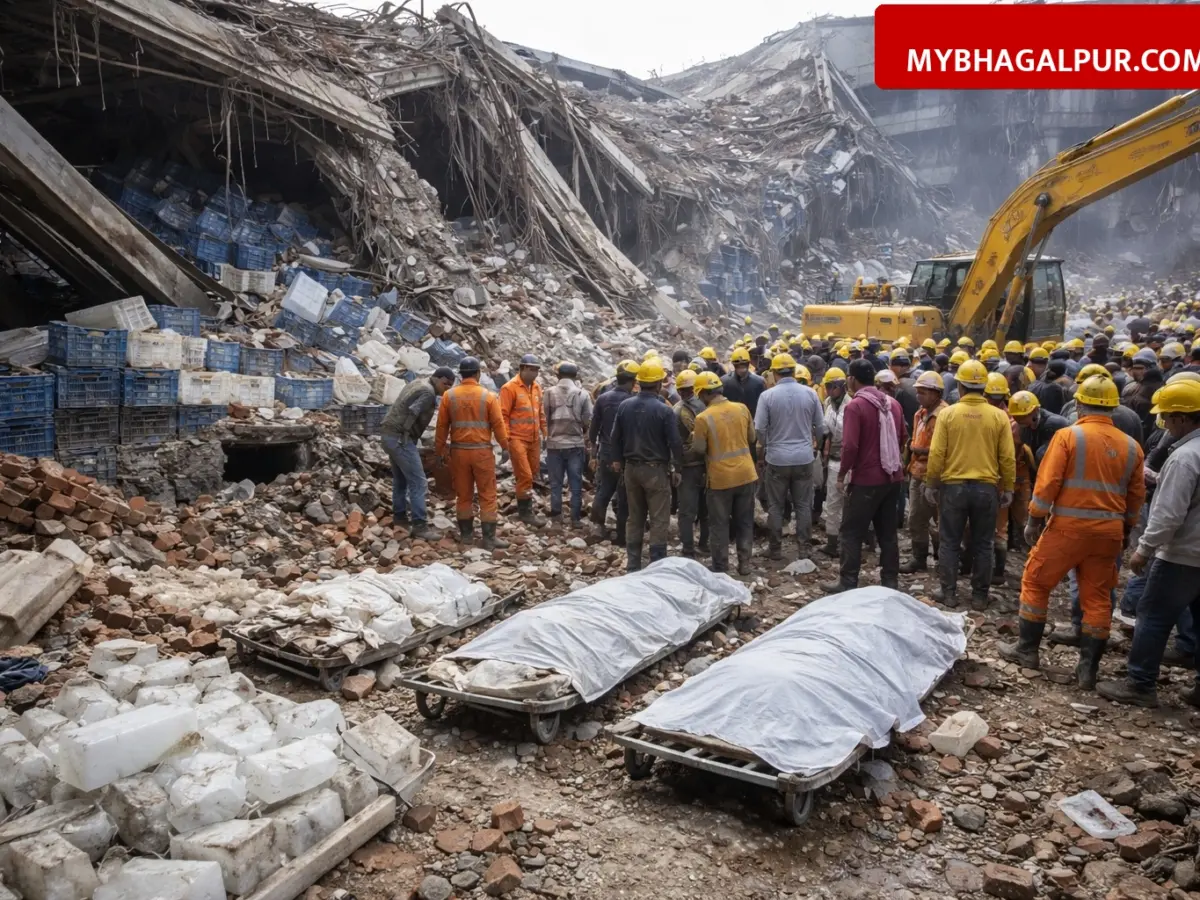 प्रयागराज में बड़ा हादसा: कोल्ड स्टोरेज गिरने से सहरसा के 3 मजदूरों की मौत, PM और CM ने किया मुआवजे का ऐलान