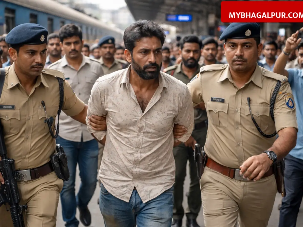 भागलपुर का कुख्यात अपराधी भादो उर्फ सुनील मंडल गिरफ्तार, पटना जंक्शन से पुलिस ने दबोचा