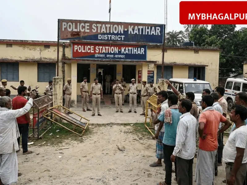 कटिहार में पुलिस हिरासत में युवक की मौत के बाद भारी बवाल, थाना प्रभारी और अनुसंधान अधिकारी सस्पेंड